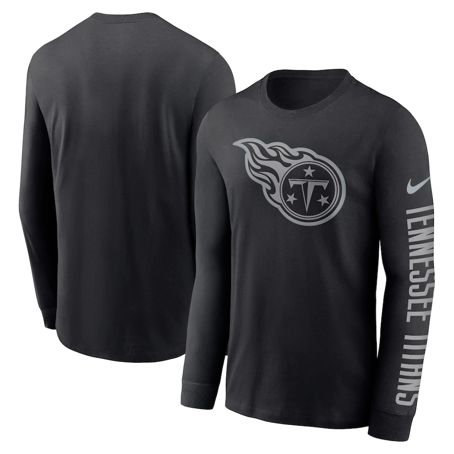Men's Tennessee Titans Black Long Sleeve T-Shirt